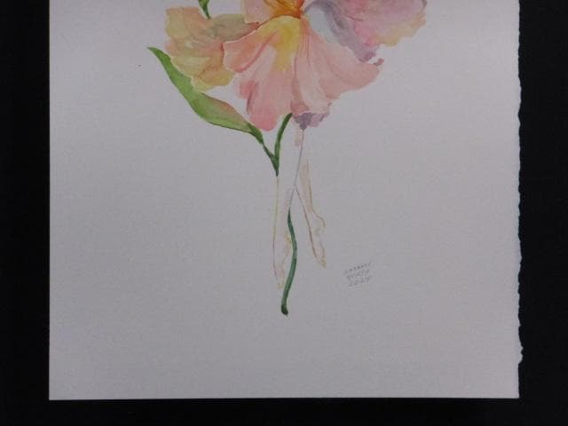 現代アート 湯浅望　直筆サイン『DANCE No2』水彩画 2024年0718B