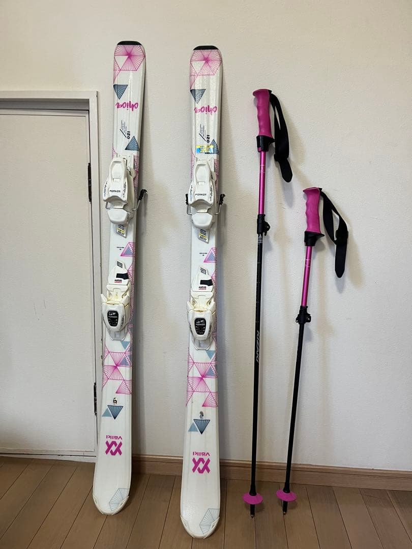 【スキー板セット】キッズジュニア VOLKL ［フォルクル］ピンク　120cm