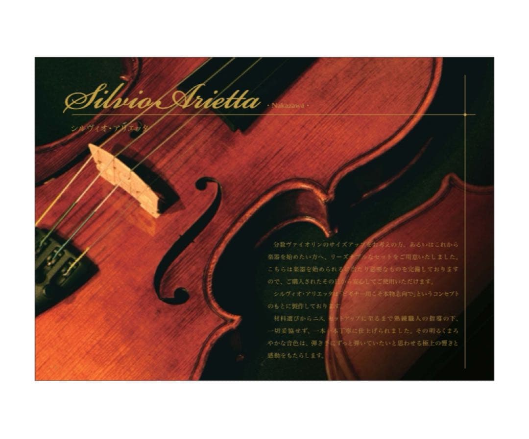 Silvio Arietta  日本ヴァイオリン購入　ヴァイオリンセット