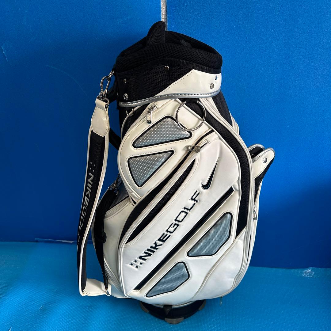 NIKE GOLF キャディバッグ ホワイト/ブラック極上美品！