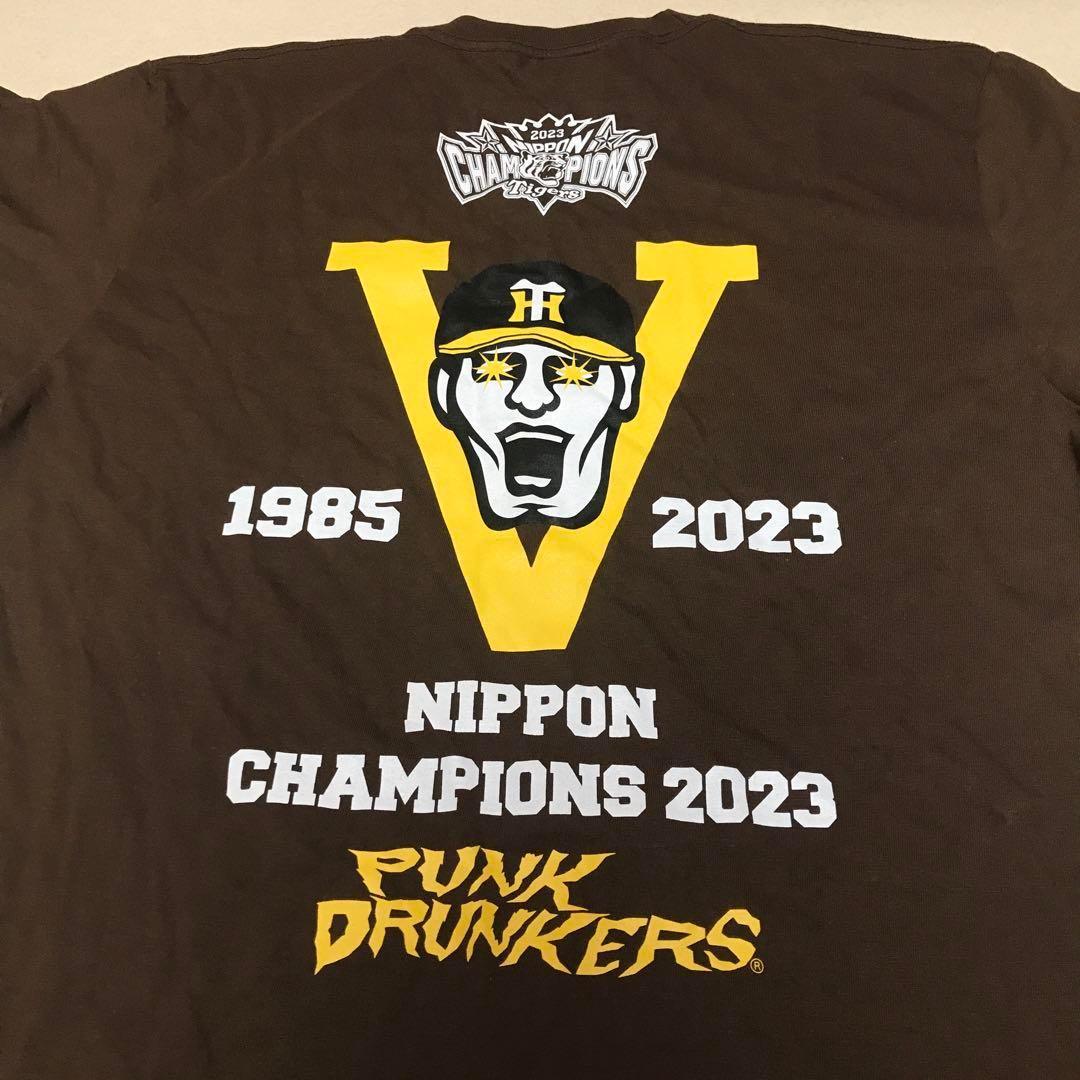 パンクドランカーズ XXL 阪神タイガース 優勝記念 未使用 Tシャツ 茶