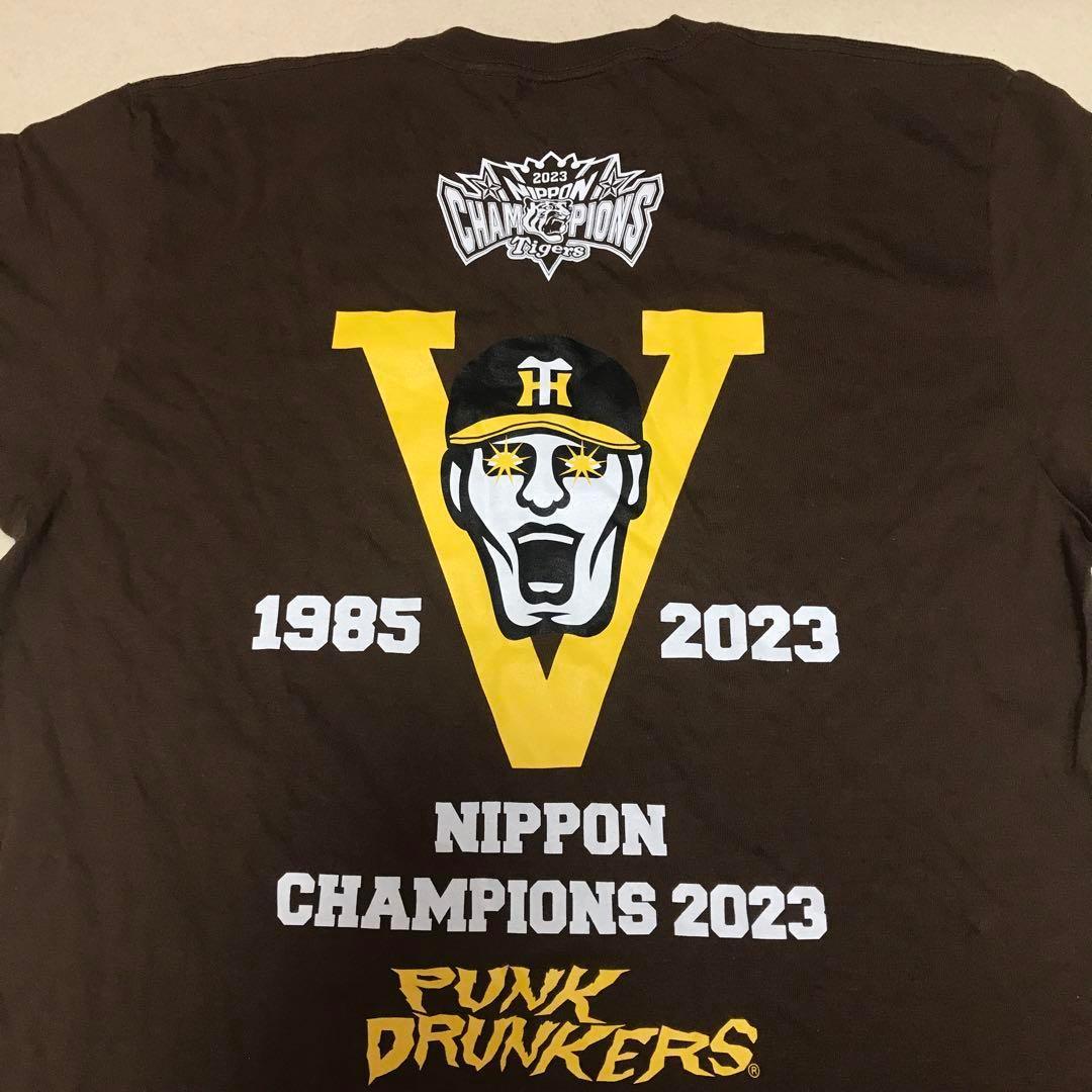パンクドランカーズ XXL 阪神タイガース 優勝記念 未使用 Tシャツ 茶