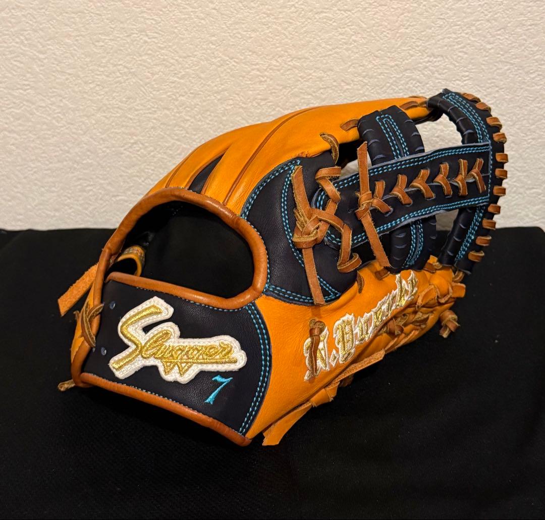 久保田スラッガー 軟式オーダーグラブ 小型内野手用 福岡支店型付け
