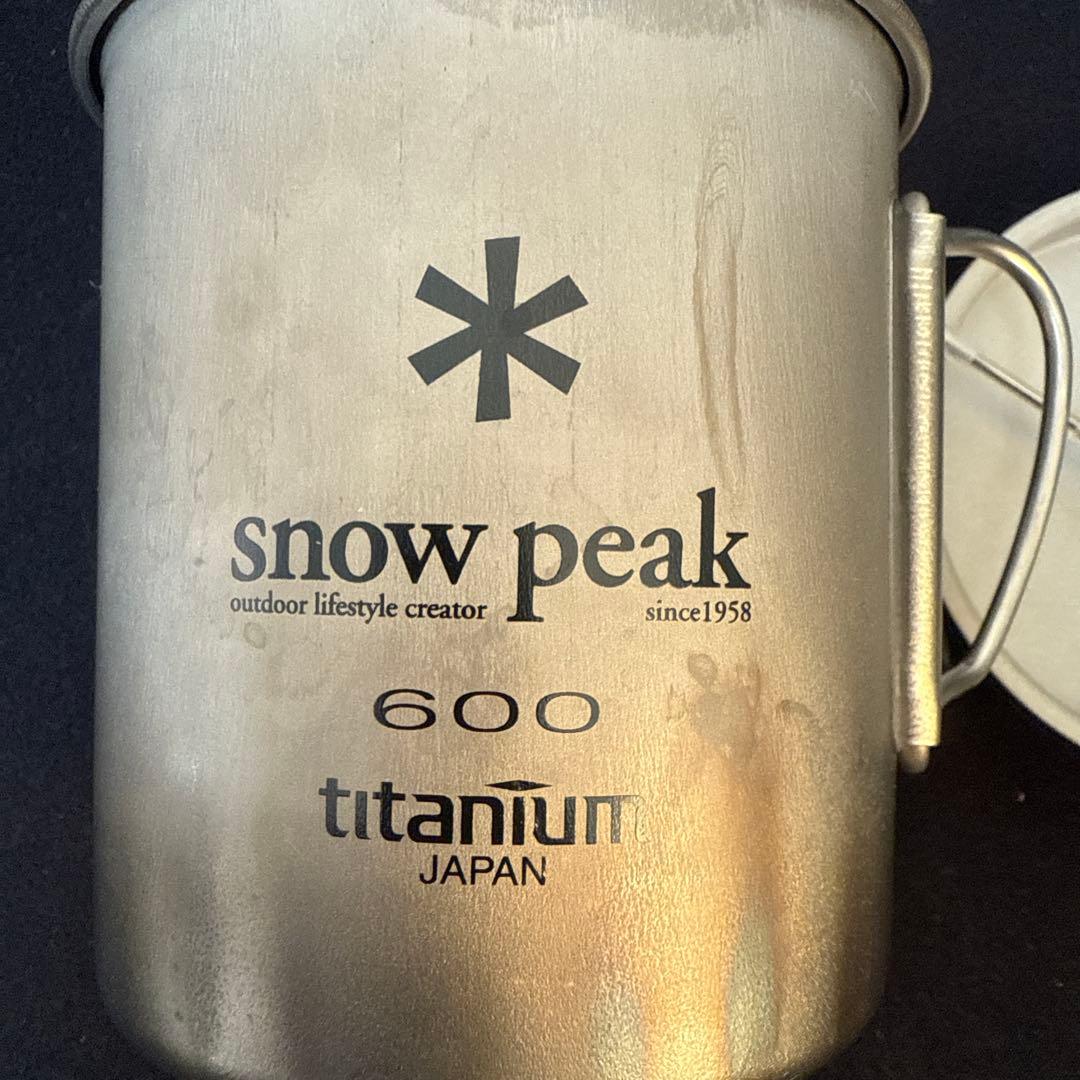  peak チタン マグカップ 600ml 蓋付き