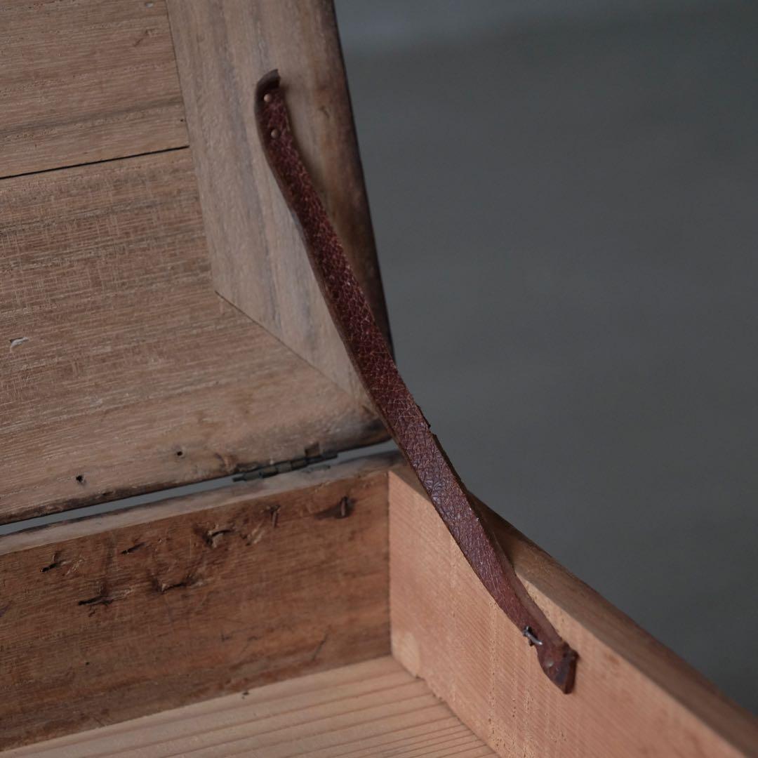 桐材＋檜材 蓋付き２杯小引き出し　抽斗 箪笥 書類棚 木箱 古家具 古道具 骨董