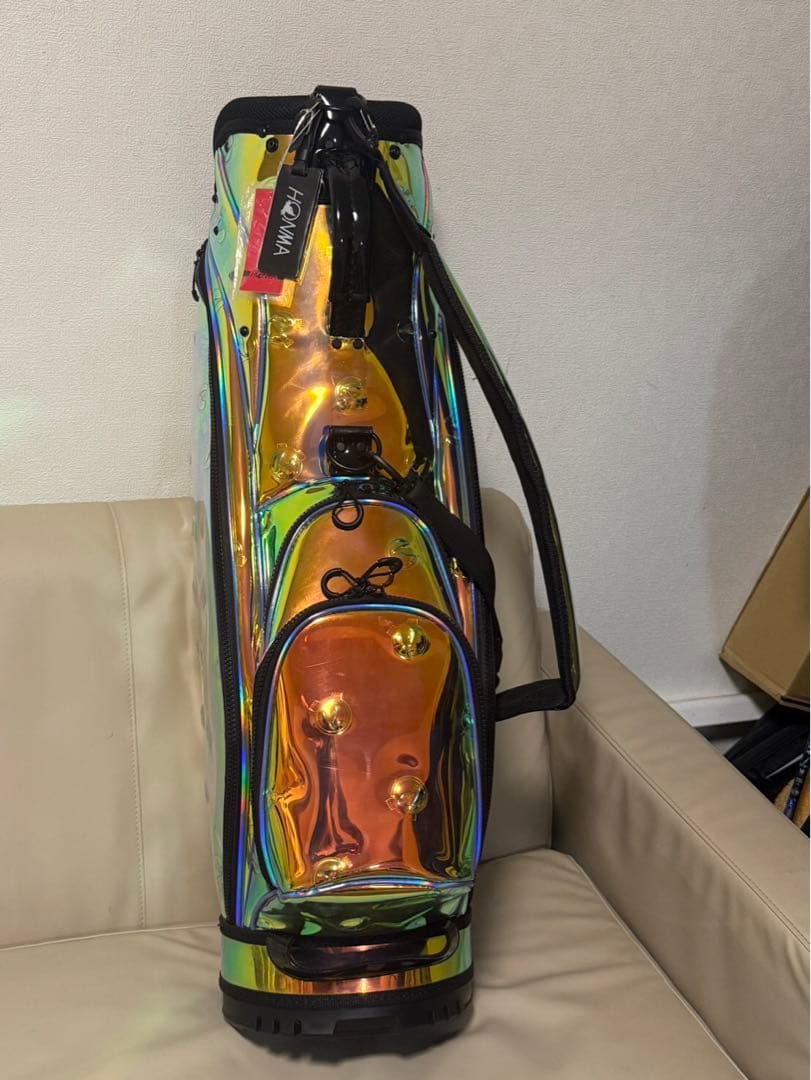 【送料込み】激レア非売品　ホンマ　スケルトンキャディバッグ 希少