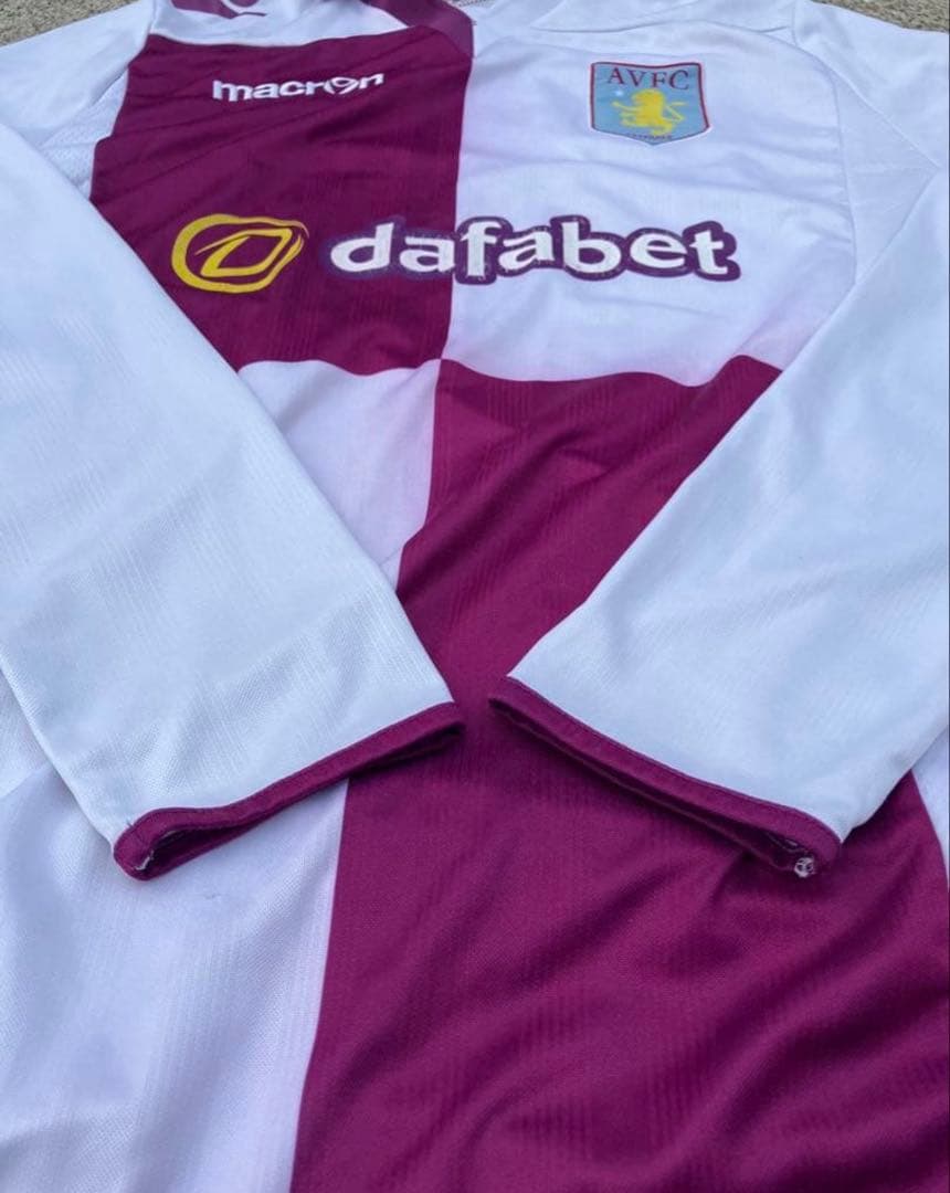 【超希少 美品】macron xアストンヴィラ アウェイユニフォーム 長袖 XL