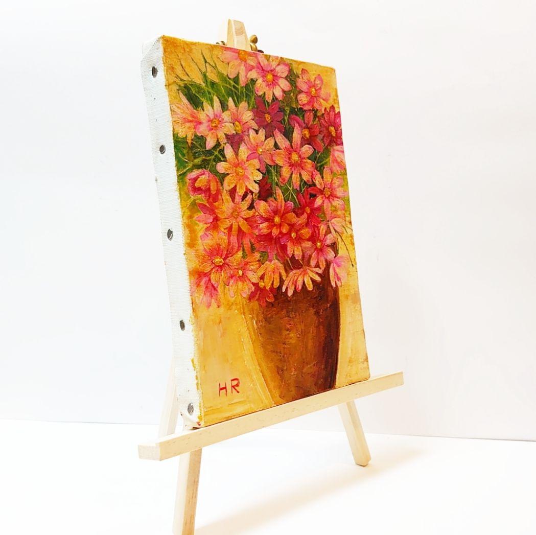 油絵 絵画【コスモス】