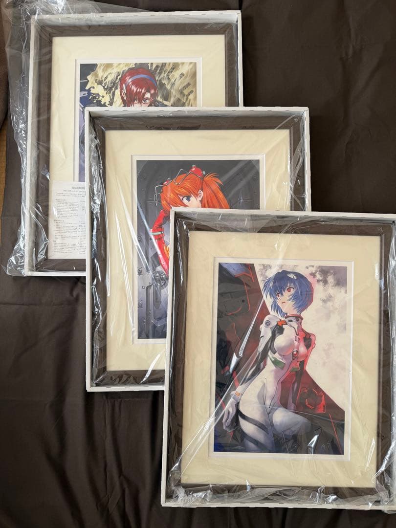 【受注限定】貞本義行 複製原画 レイ/アスカ/マリ 3点セット