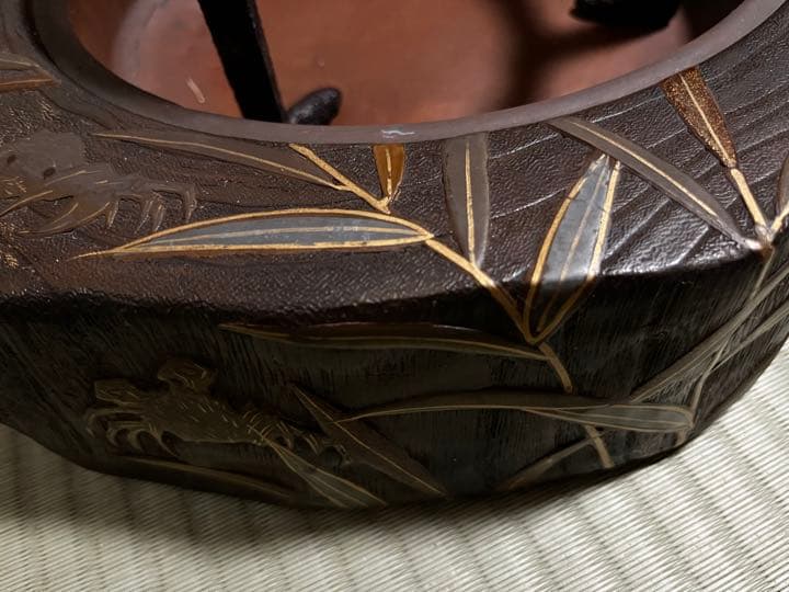 浅型桐火鉢　火鉢　茶道具　アンティーク　ヴィンテージ