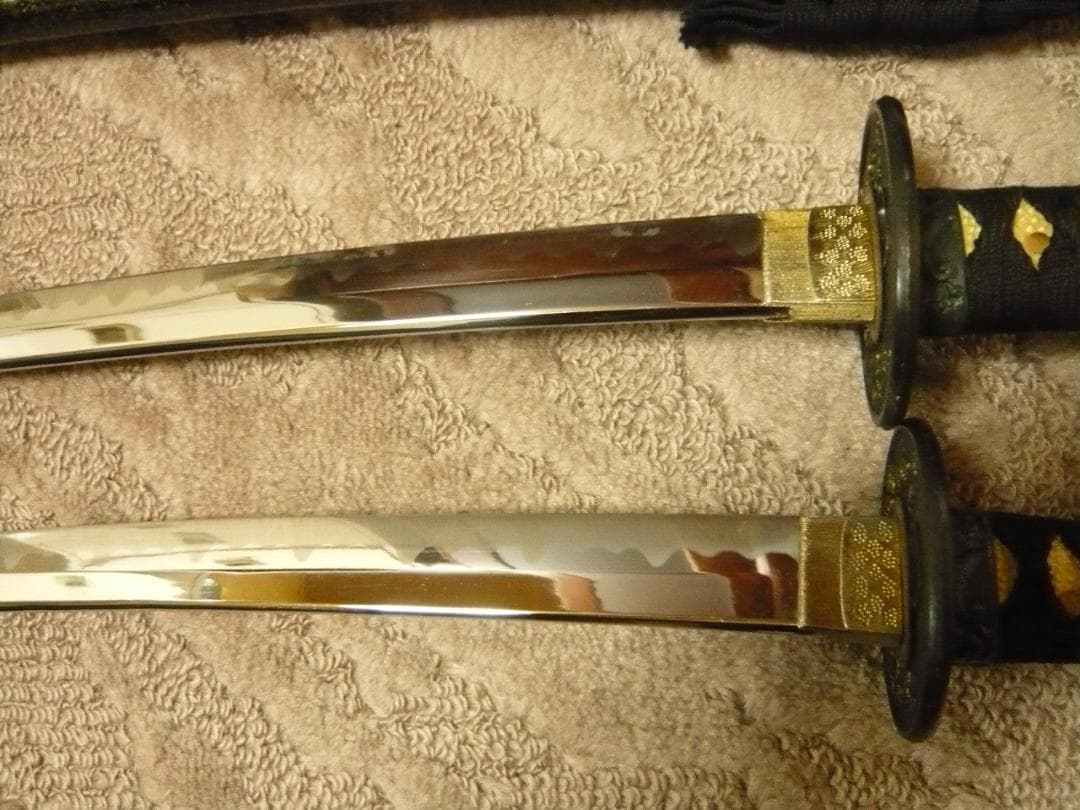 模造刀　大小2本セット　重さ大刀1200g、小刀700g下緒解け　並上