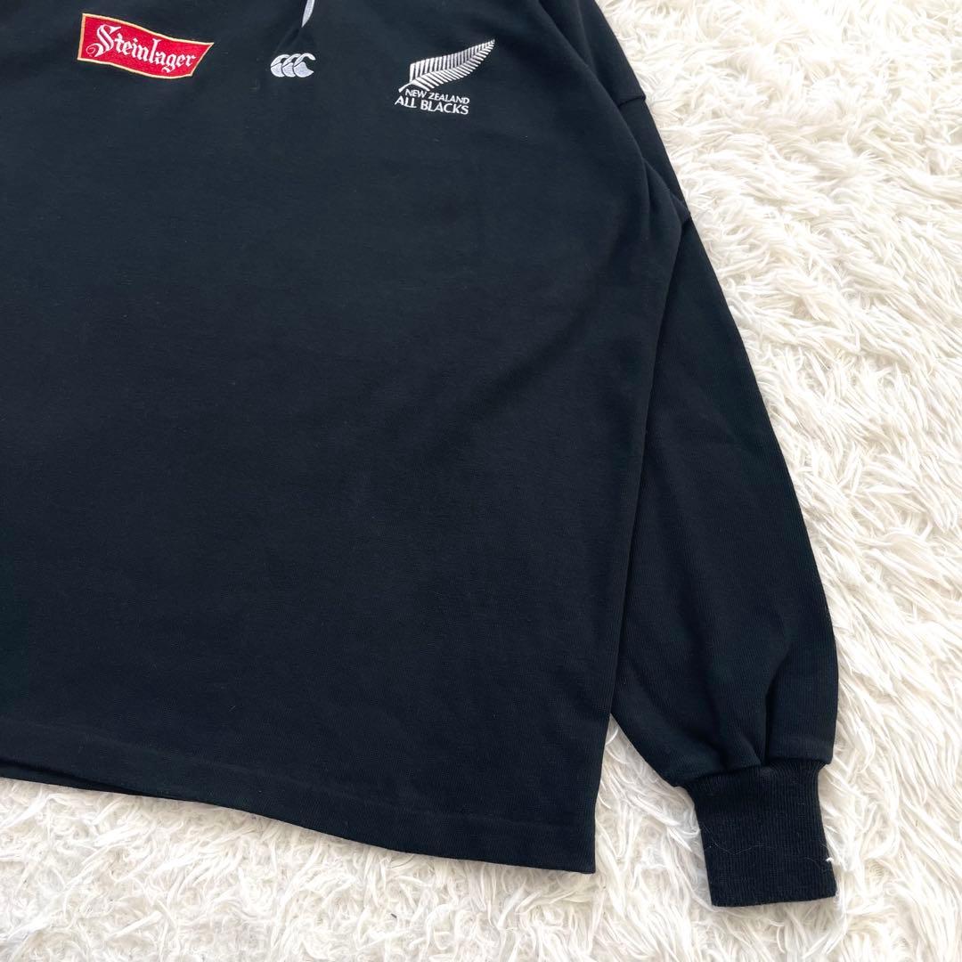 CANTERBURY 90s スタインラガー　長袖　ポロシャツ　オールブラックス
