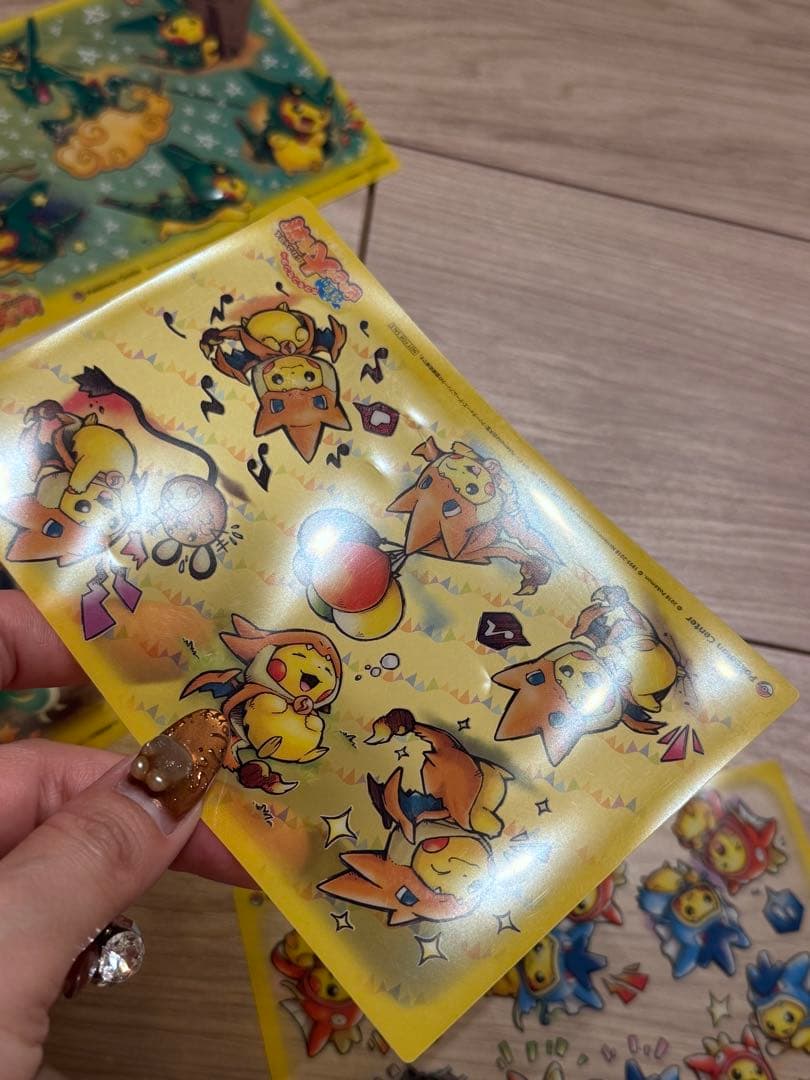 ピカピカ大作戦 限定 クリアカード ごっこピカチュウ リザードン レックウザ