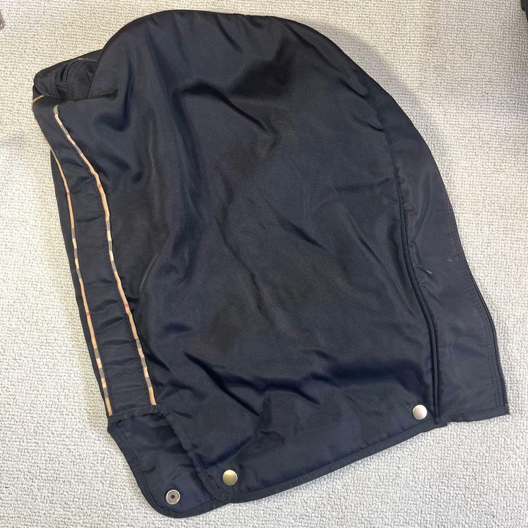 こ*！様 良品 バーバリー ゴルフキャディバッグ 黒/ノバチェック ゴルフバッグ