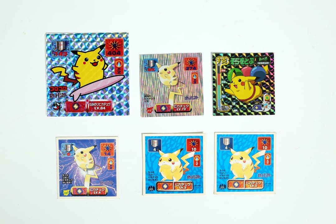 ③アマダポケモン最強シール列伝　コロコロコミック限定　ピカチュウ6枚セット