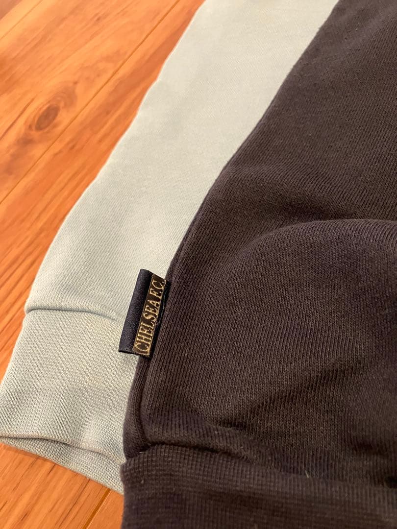 チェルシーFC UMBRO スウェット 古着 青 黒 刺繍