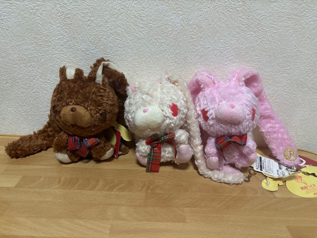 汎用うさぎ　テディバニー　ひとくちサイズ　全3種コンプリート