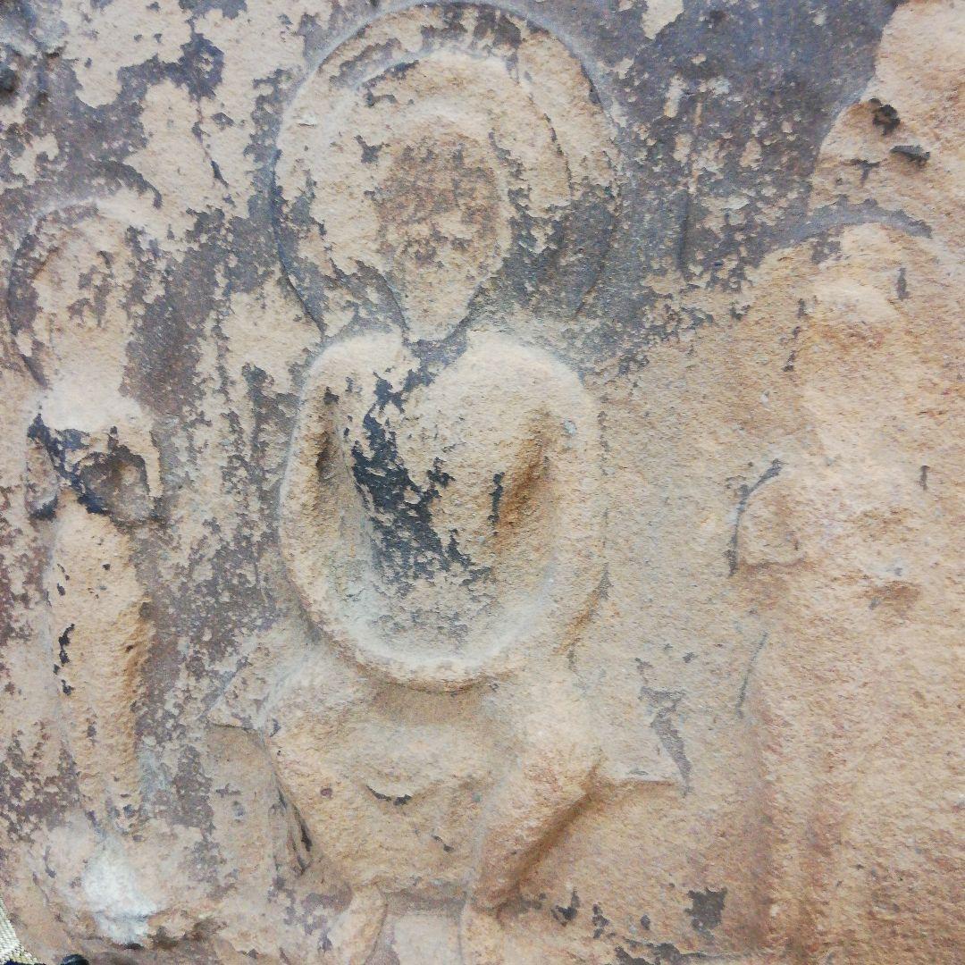 極稀少レア三尊仏時代古瓦古代仏教美術磚仏現存美術推定7世紀頃時代コレクション