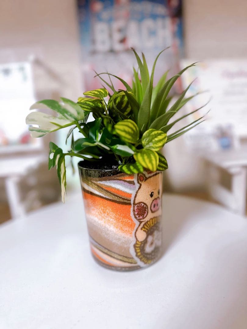 カラーサンドアート　周年祝い