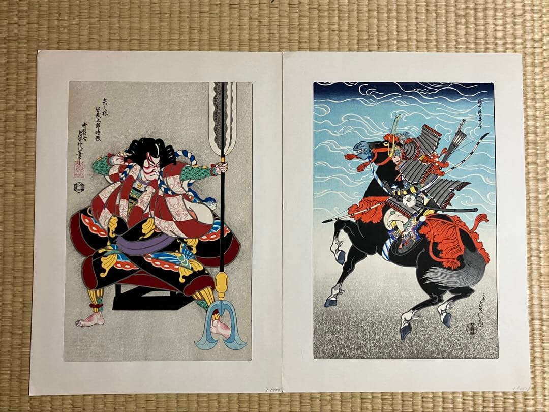 版画　長谷川貞信　三世　2点