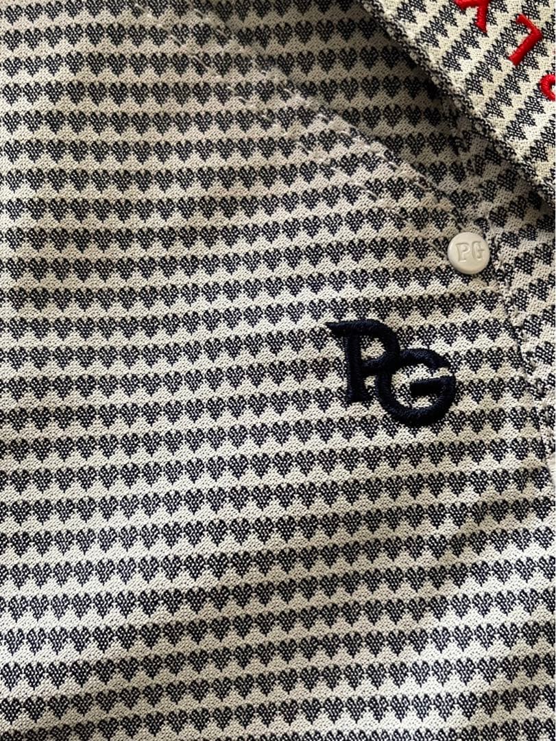 新品未使用　タグ付き　パーリーゲイツ　ストレッチスカート　ベルト付き　ハート総柄