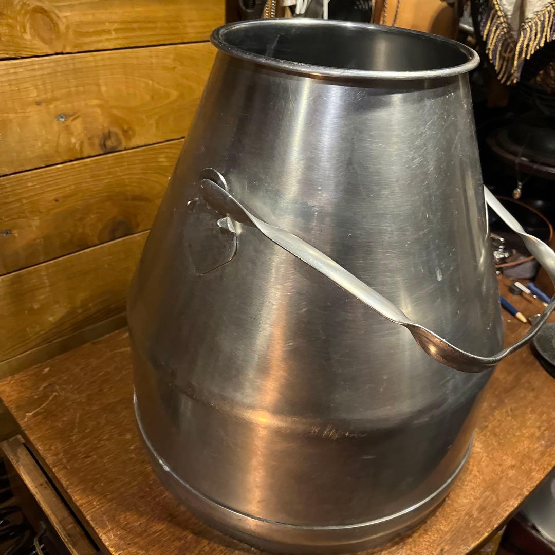 ヴィンテージ　ステンレスミルク缶