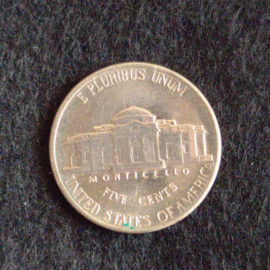 アメリカ硬貨リバティ5セント☆ジェファーソン1992年D&1987年D2枚