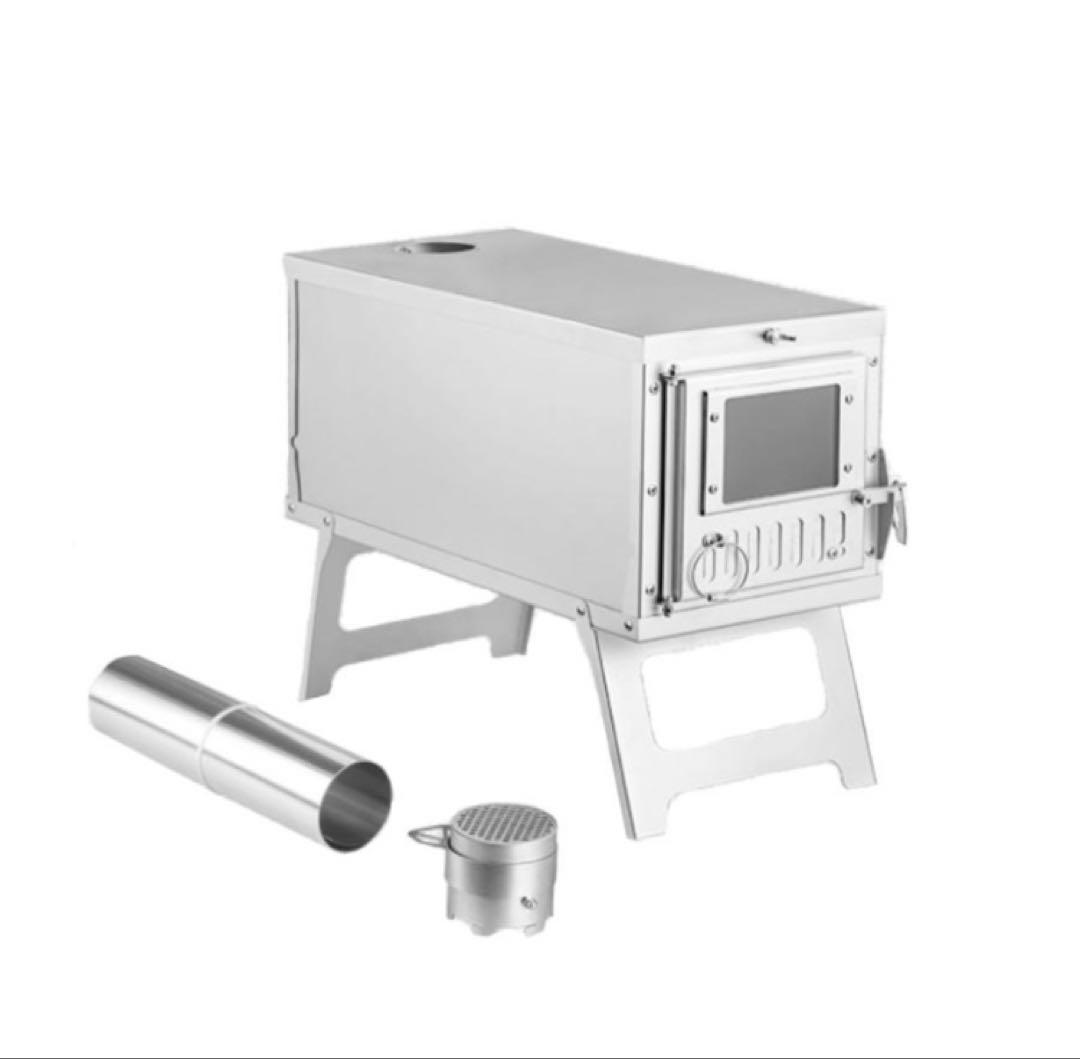 3F UL GEAR 軽量 折りたたみ 薪ストーブ ガラス扉付き 持ち出し楽