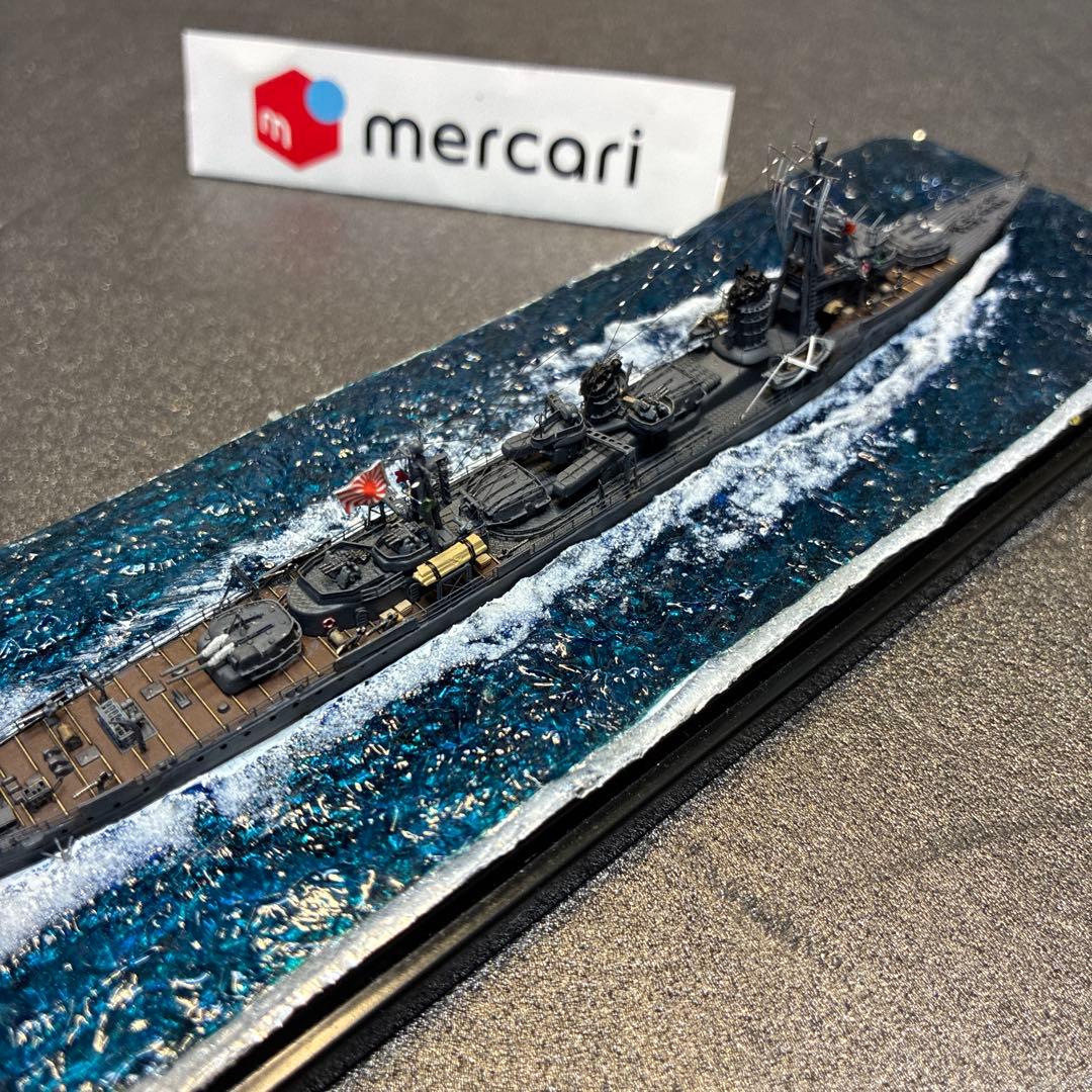● ピットロード製 1/700日本駆逐艦 霞(かすみ)ジオラマ完成品＋艦これ霞