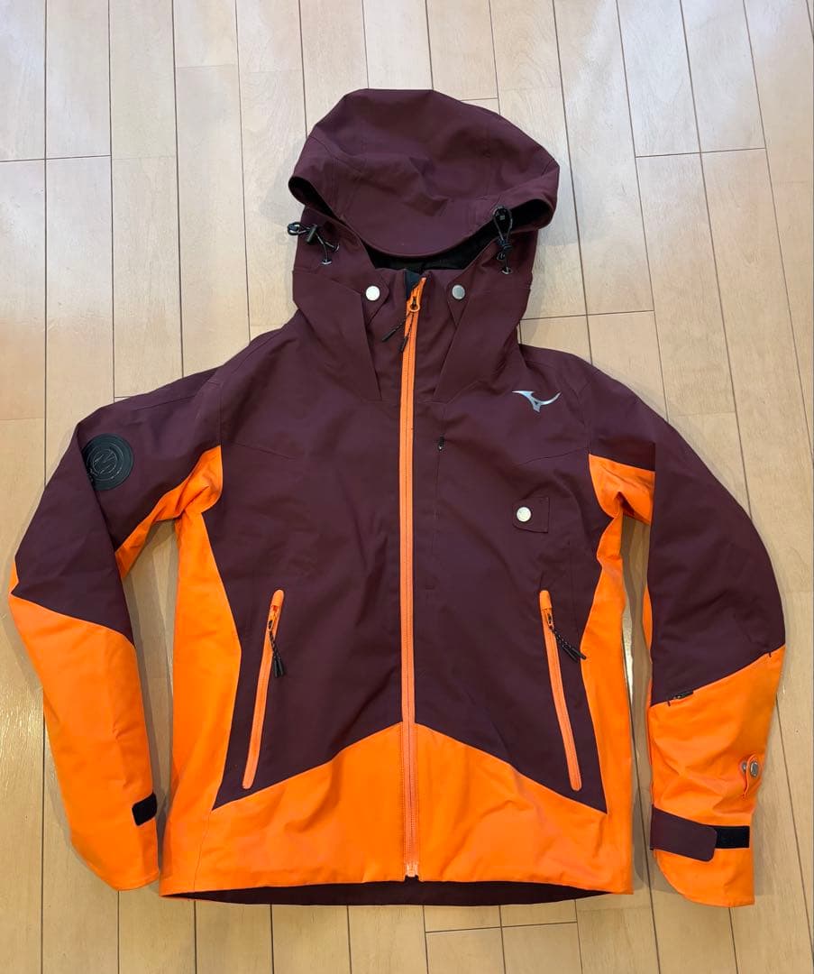 2023-24モデルMizuno スキージャケット 3XS ブラウン/オレンジ