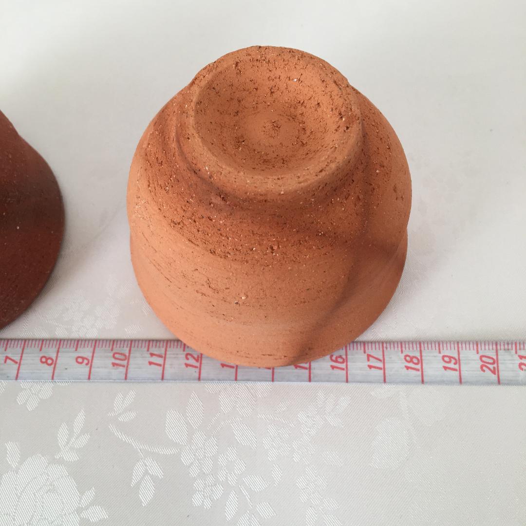 備前焼　ぐい吞みセット　『見附文雄 / 作』　　桐箱付き