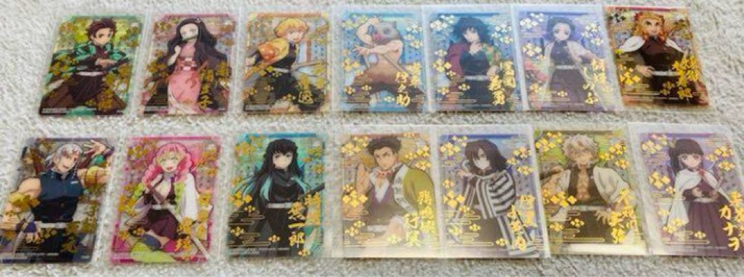 鬼滅の刃 ステンドグラスカード 第一弾.第二弾、コンプ