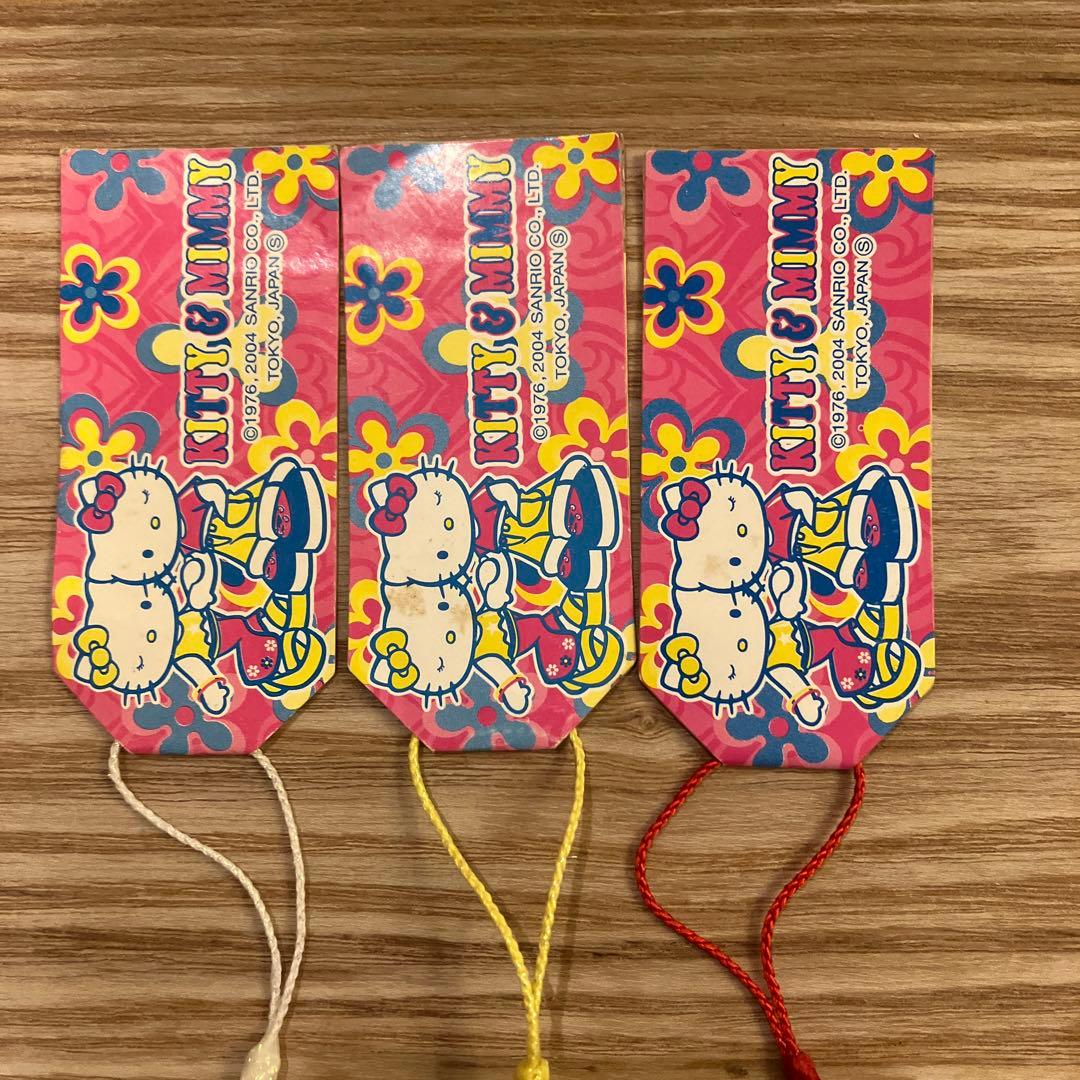 【2004年製】レア　ハローキティ ストラップ 根付け　　3種セット