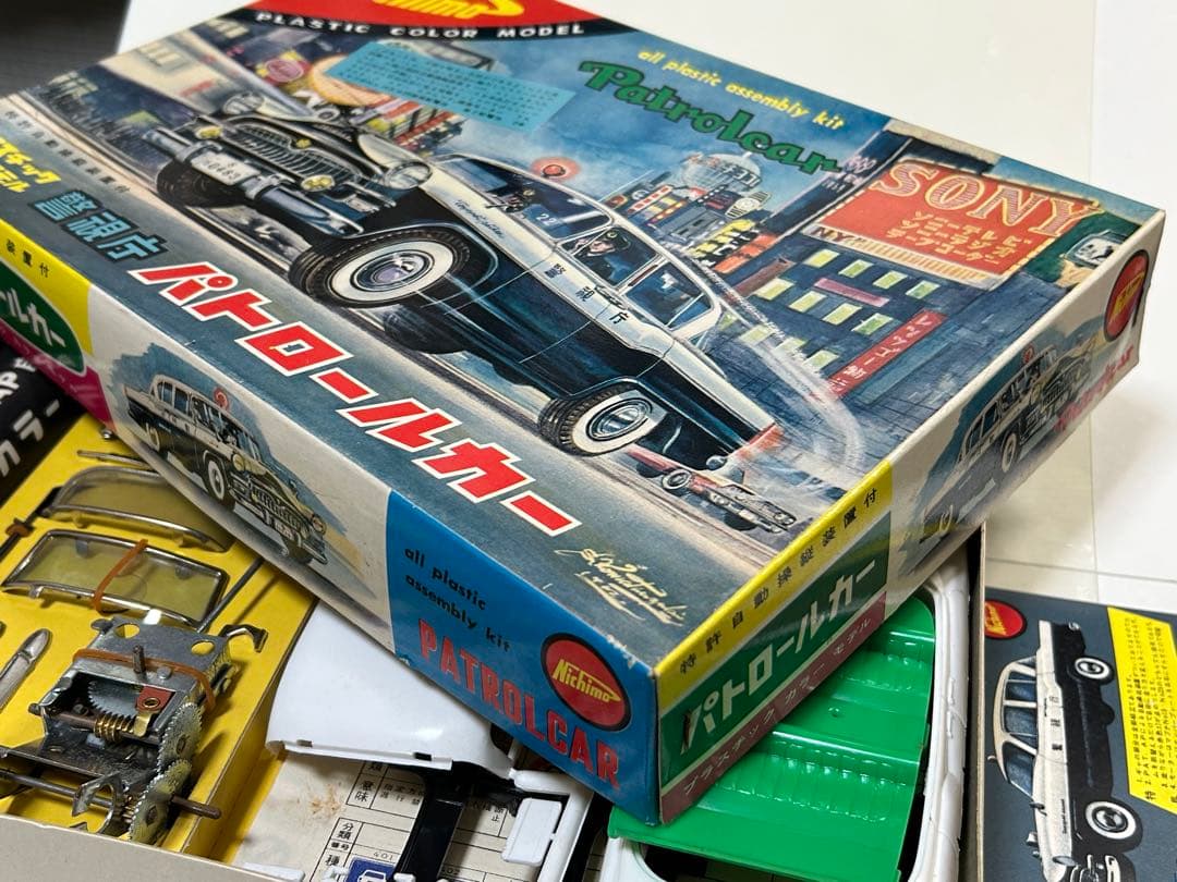 激レア60年以上前 ニチモ ブリキ混成プラモ 警視庁 パトロールカー トヨペット