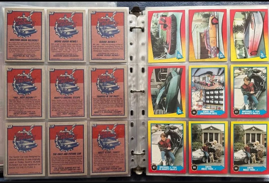 バック・トゥ・ザ・フューチャー ２トレーディングカード コンプリート