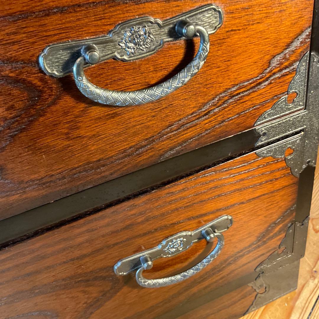 アンテーク調 和たんす 整理タンス 開き戸タンス 民芸箪笥 民芸家具 和風