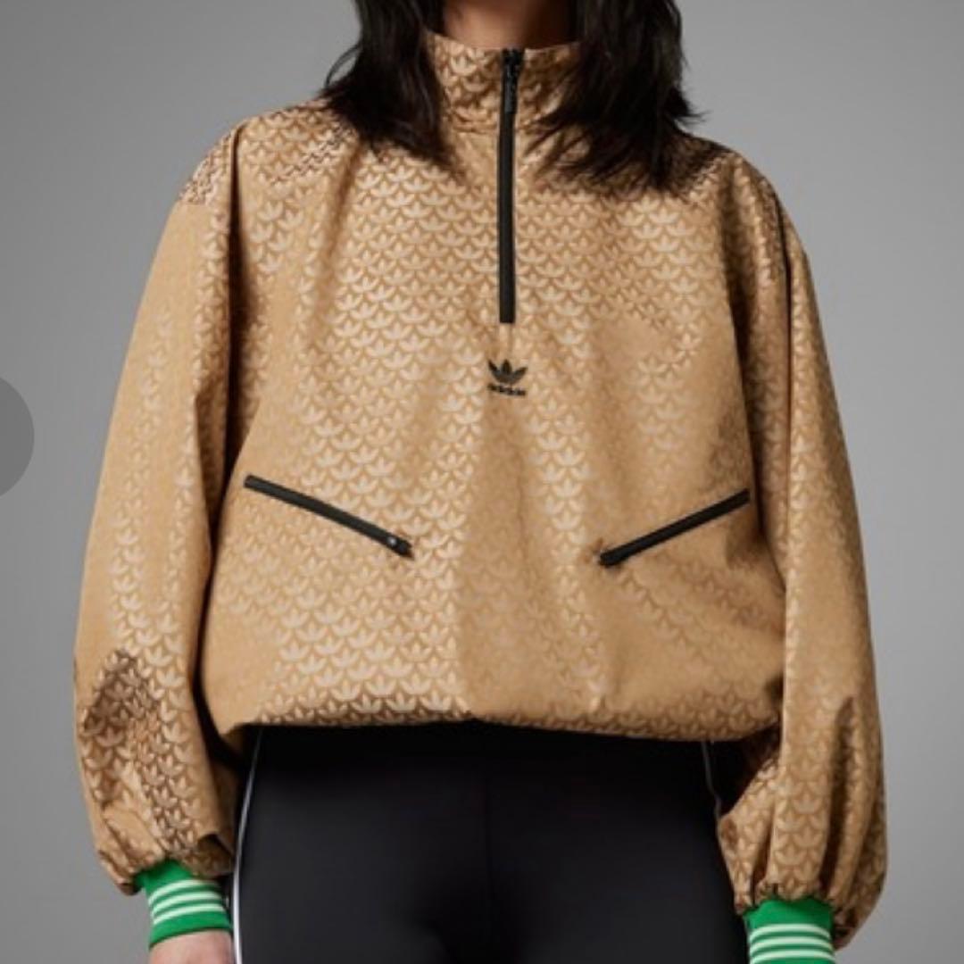 アディダス 70s ハーフジップ モノグラム ウインドブレーカー / 極美品　M