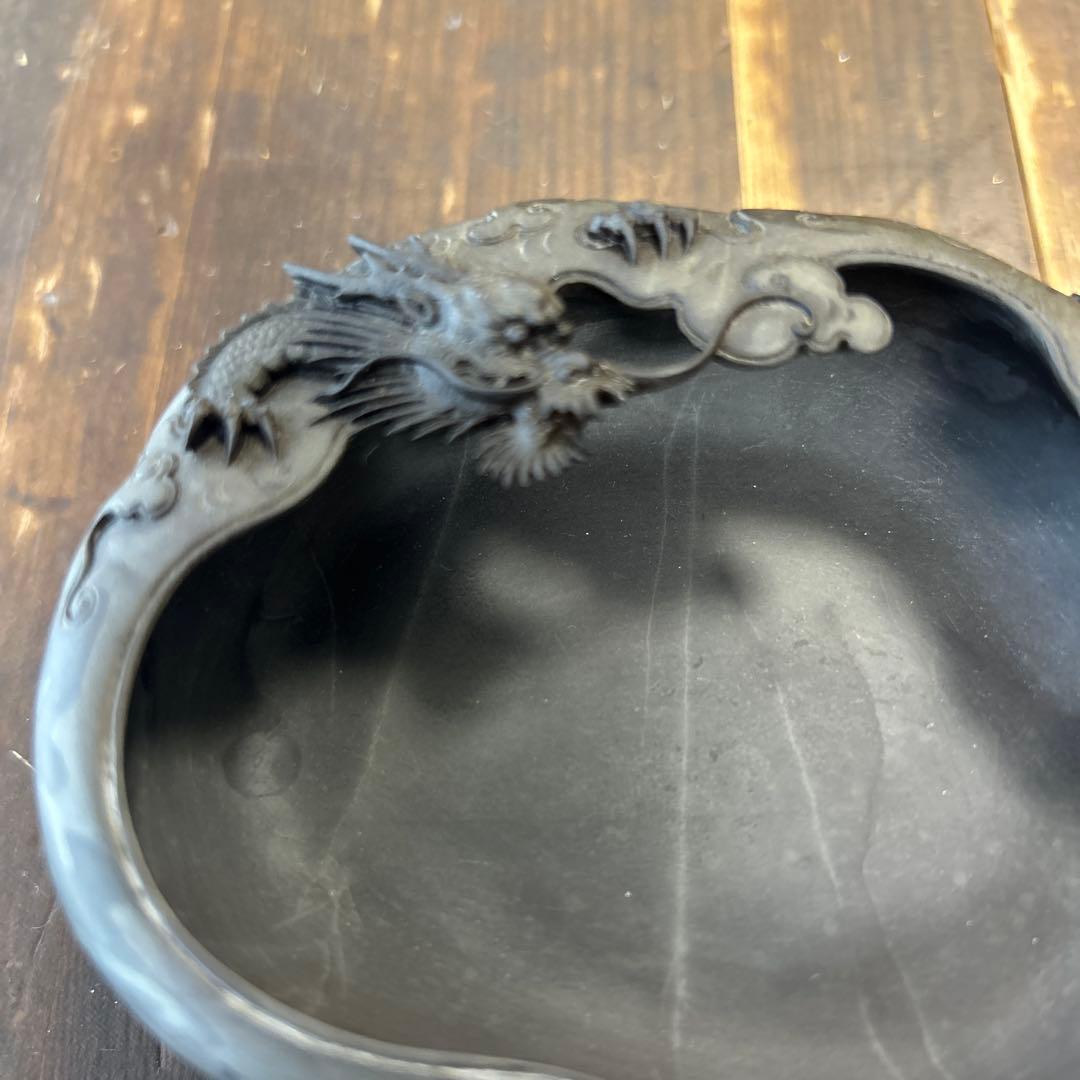 7*7様 書道 硯 老坑水盂雲龍型　美術品　芸術品　骨董品　工芸品　最高級　逸品