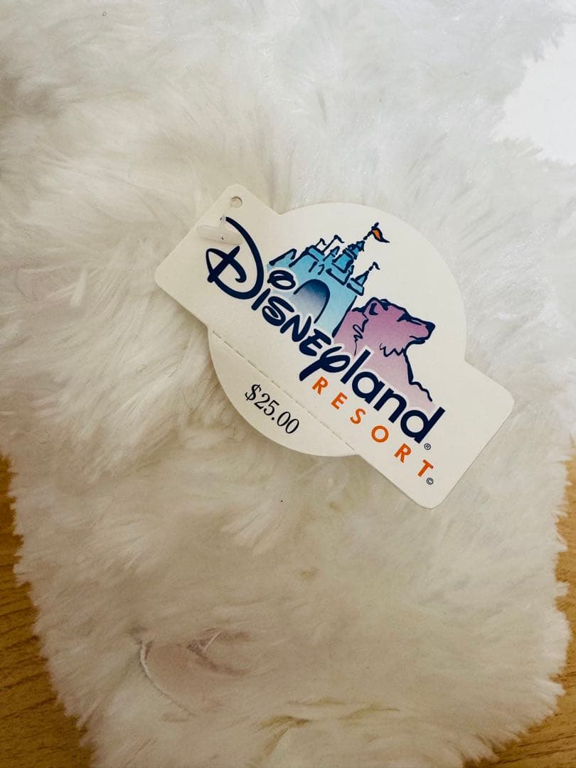 【レア】ディズニーベア 長毛 ホワイト　ダッフィー