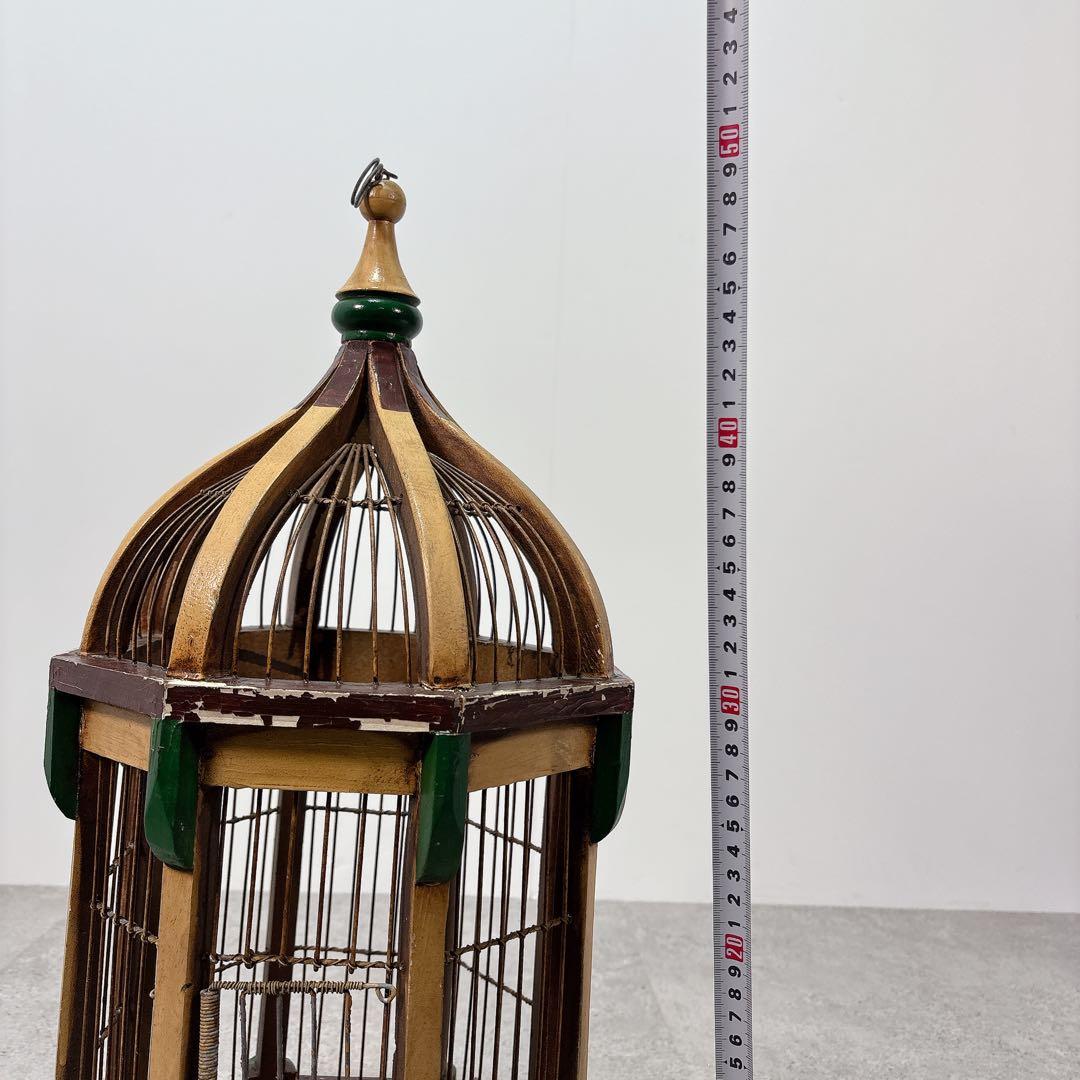 鳥籠　トリカゴ　鳥かご　底部開閉　側面開閉　レトロ　ヴィンテージ　オシャレ