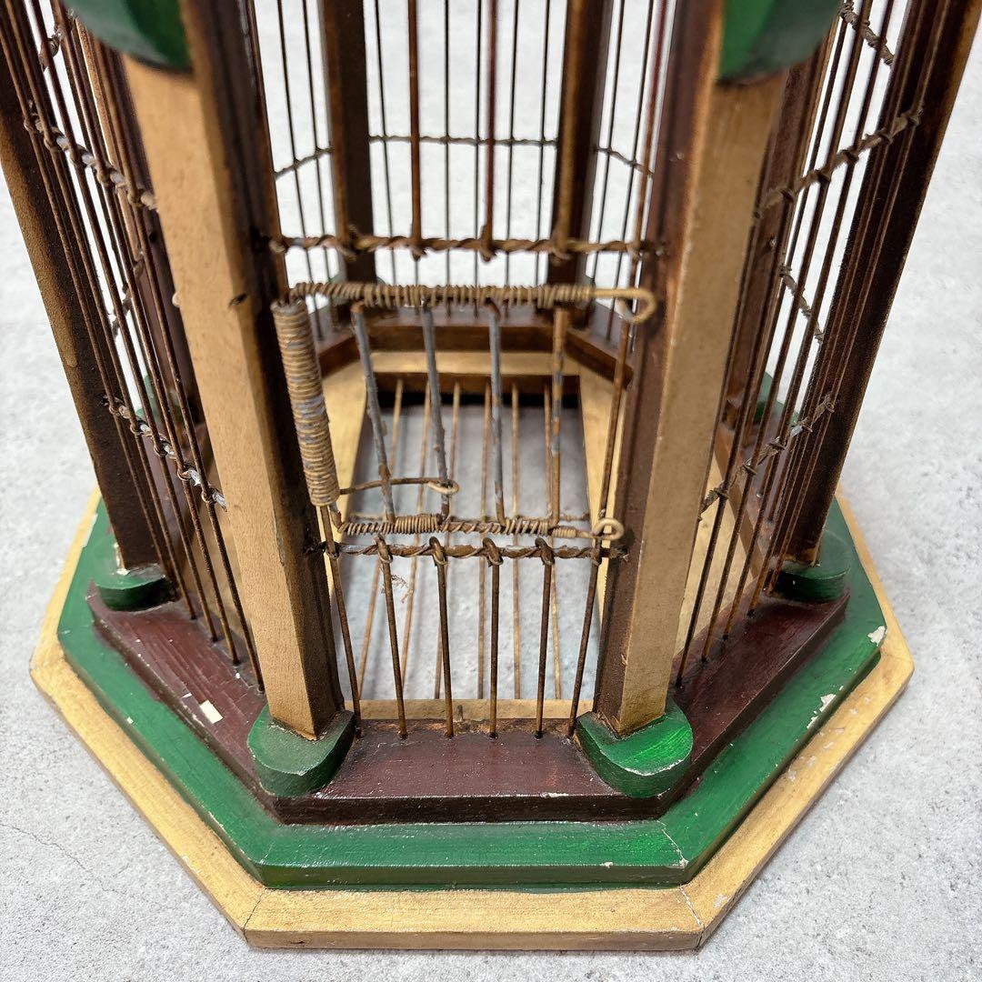 鳥籠　トリカゴ　鳥かご　底部開閉　側面開閉　レトロ　ヴィンテージ　オシャレ