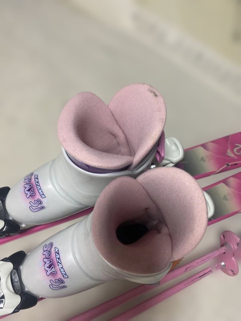 k2 ジュニア112cm ブーツ18cm シナノ85cmスキーセット 中古