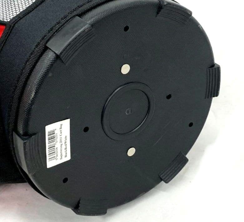 未使用品MDGOLF ゴルフ キャディバッグ ゴルフバッグ ブラックレッド系