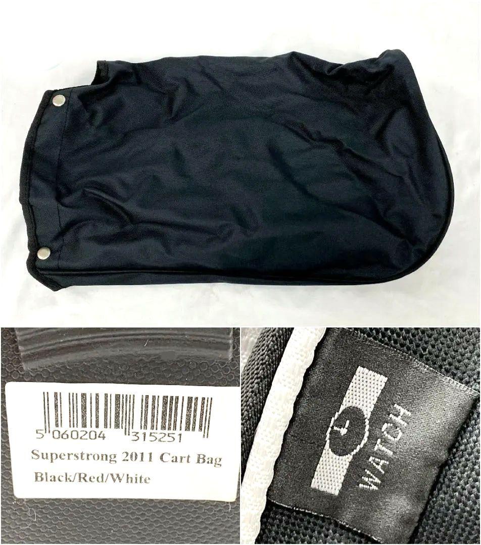 未使用品MDGOLF ゴルフ キャディバッグ ゴルフバッグ ブラックレッド系