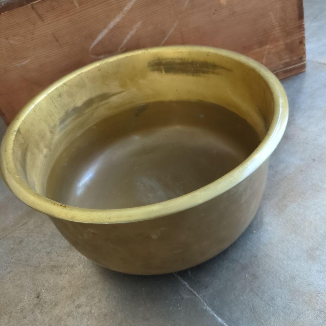 骨董 大名火鉢 火鉢 漆 漆器 金彩 猫脚 銅器 希少品 美品 木箱 火鉢