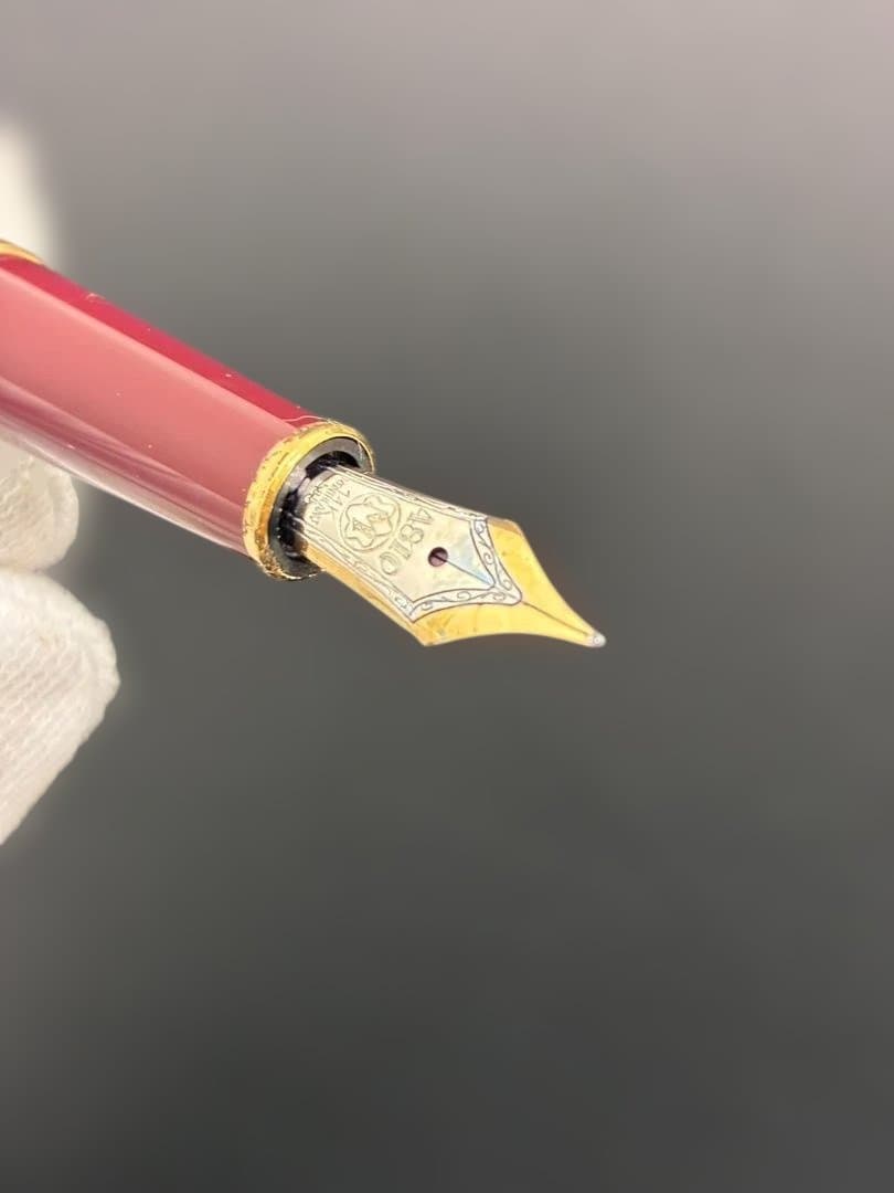 MONT BLANC MEISTERSTUCK 赤 万年筆 ケース付き