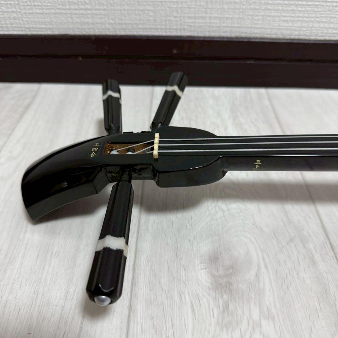 沖縄 三線 特上 人工皮革 蛇柄 ソフトケース 三味線✨付属品多数