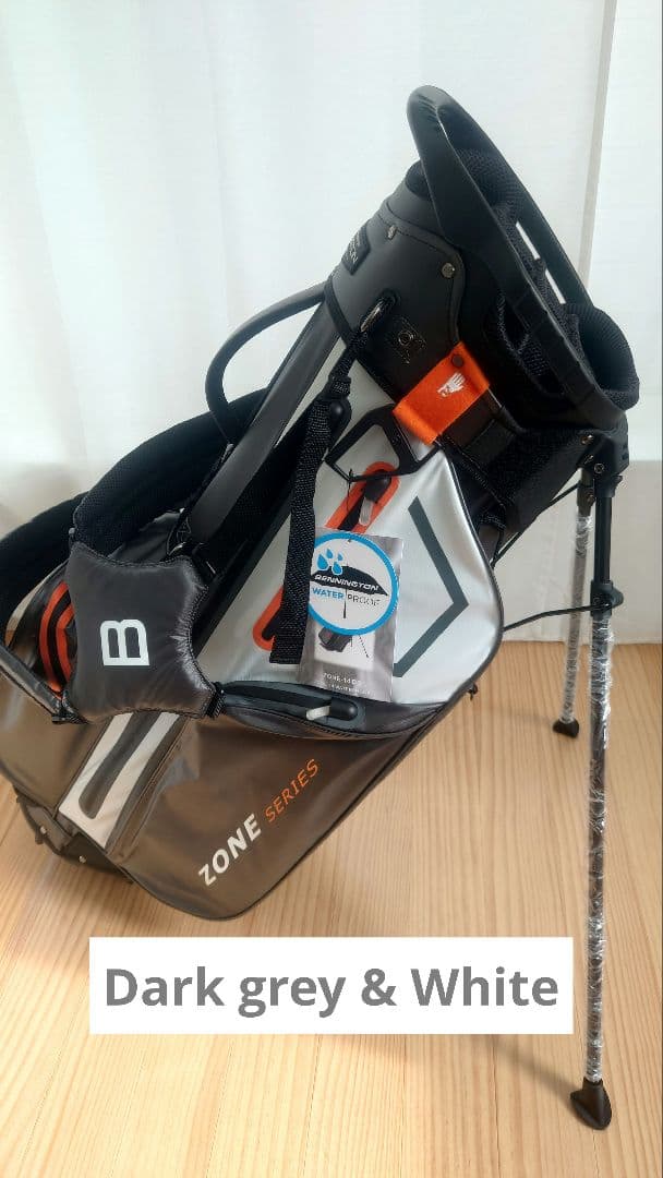 BENNINGTON ZONEゴルフバッグ グレー/オレンジ14分割　新品未使用