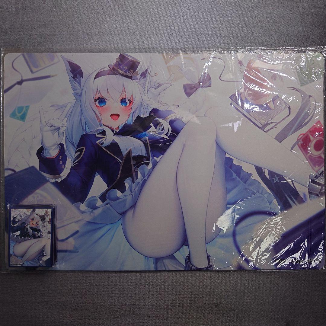 α1 ホロライブ 手狐&白タイツ 白上フブキ スリーブ&プレイマット