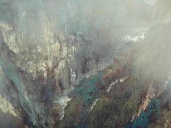 毛利 武彦、奥熊野、希少な額装用画集より、新品高級額装付、状態良好